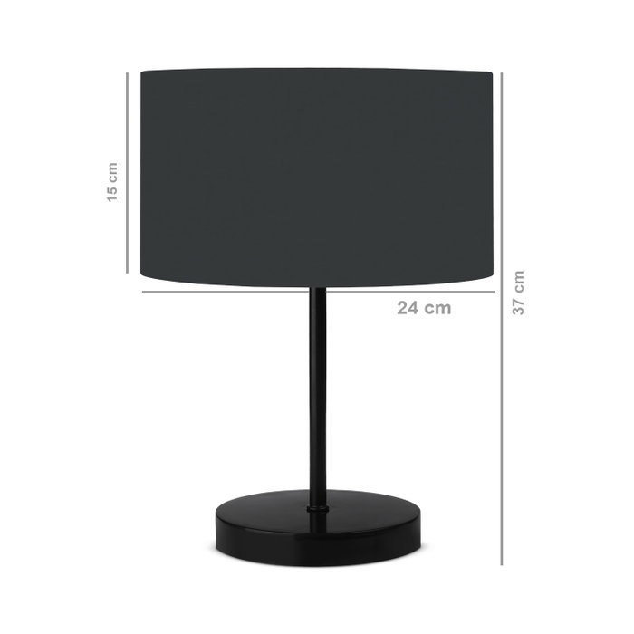 Opviq Lámpara de Mesa AYD-2847 Antracita Opviq Lámpara de Mesa AYD-2847 Antracita